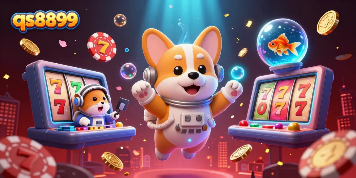 Experience thrilling gaming adventures with qs8899 in this vibrant space casino scene.
