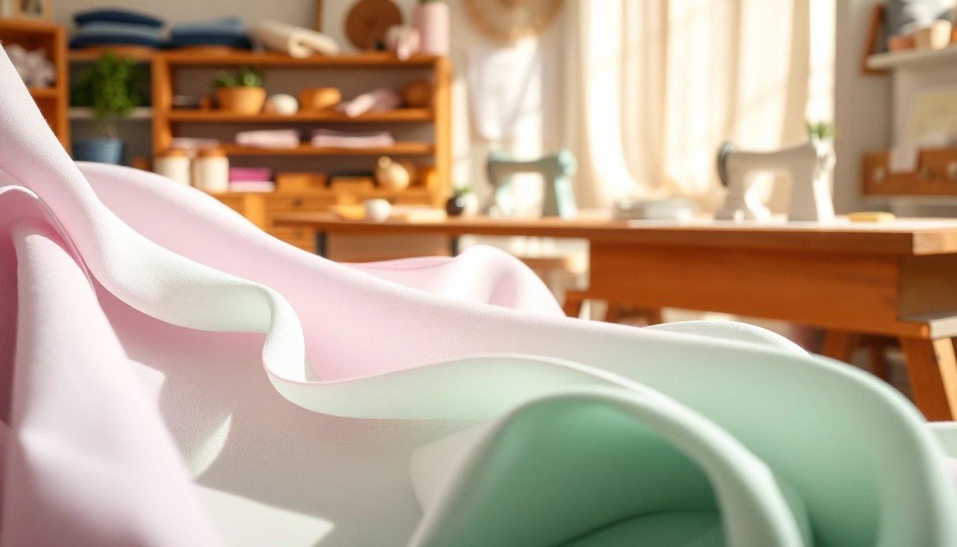 Tule stof toont elegante decoratie-opties voor creatieve projecten.