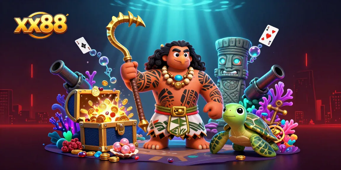 Experience exciting gameplay at xx88 with a dynamic casino scene featuring vibrant characters and action-packed elements.
