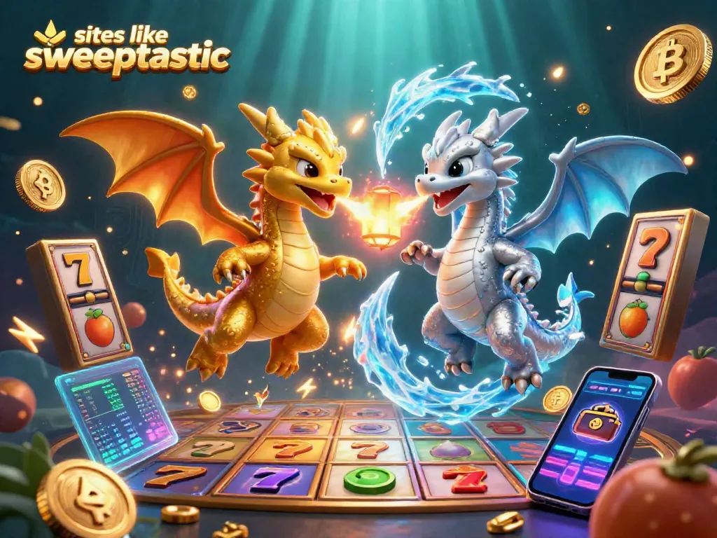 Experience exciting entertainment at sites like sweeptastic with thrilling slot reels and dragon action.