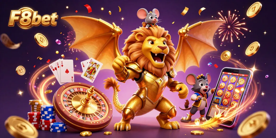 Experience the thrill of winning with F8bet's golden chimera and dynamic casino elements.