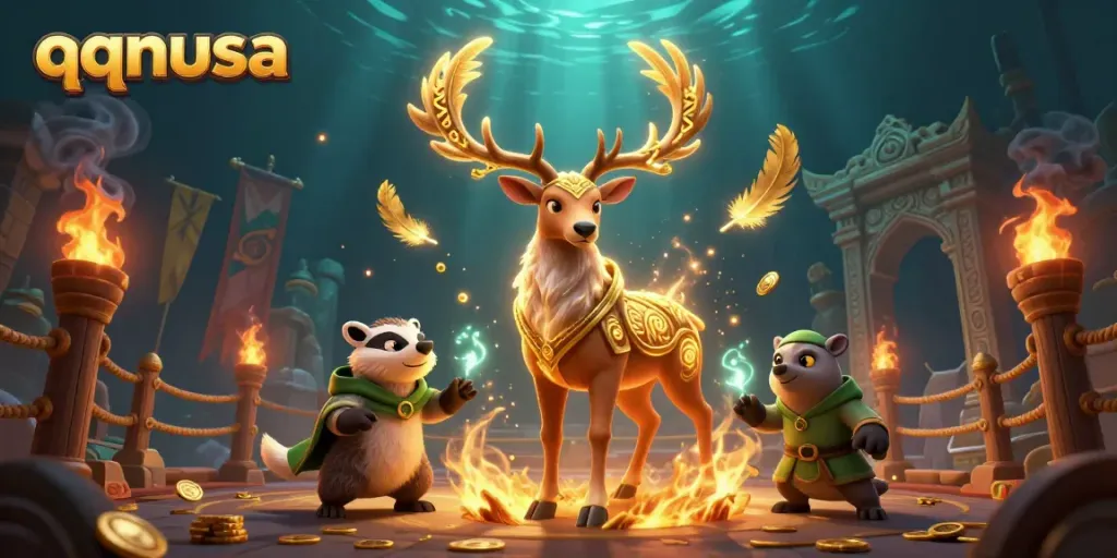Engage with thrilling qqnusa casino adventures featuring mystical characters amidst dynamic game elements.