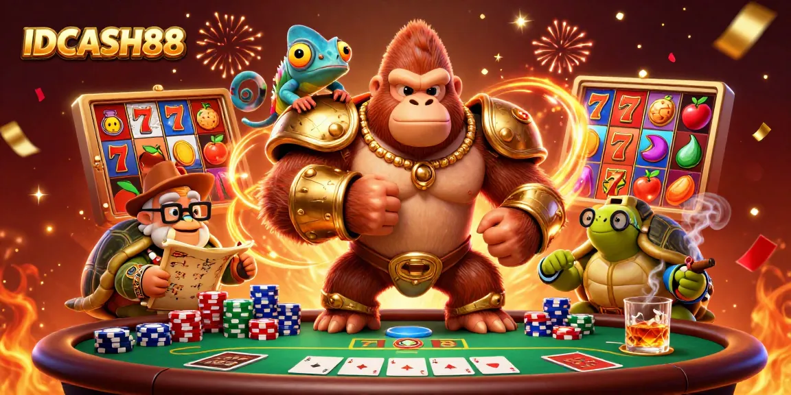Experience exciting gameplay with IDCASH88's vibrant casino characters and dynamic slot elements.