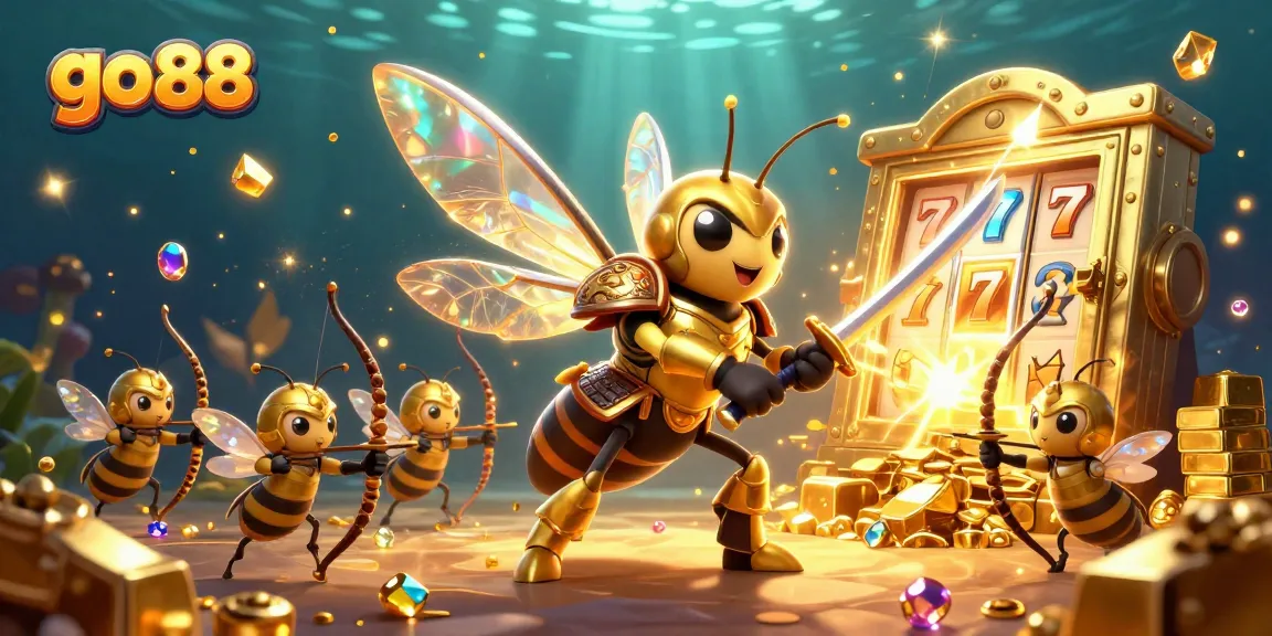 Engage with go 88 in a vibrant casino scene filled with treasures and dynamic game elements.