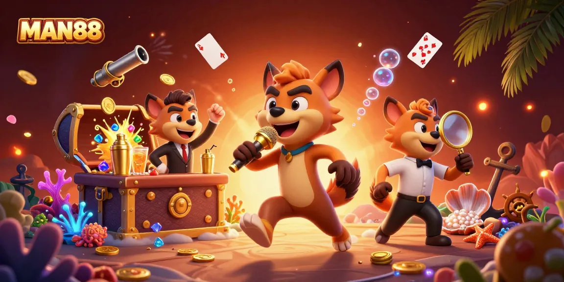 Join the thrills of MAN88 as hyenas run a vibrant comedy casino club scene filled with excitement!
