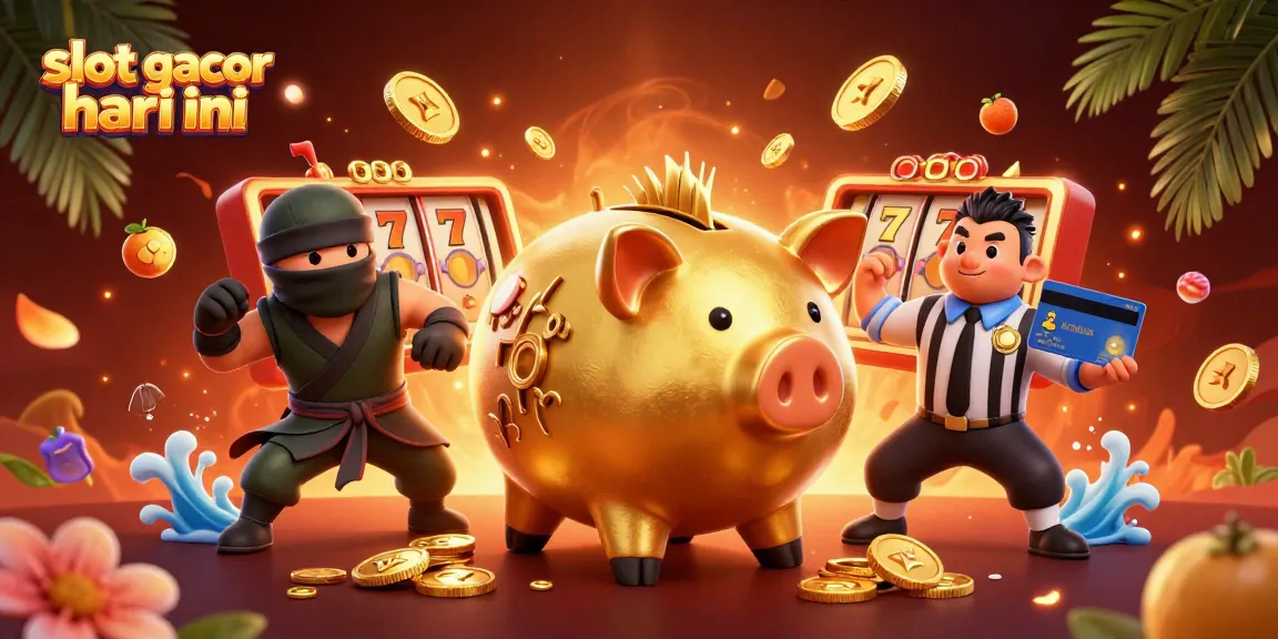 Meraih kemenangan di slot gacor hari ini dengan piggy bank sumo berkilau dan elemen perjudian menarik